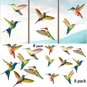 Muurstickers Hummingbird Window Clings Decor Decals Unieke Film Sticker Botsing