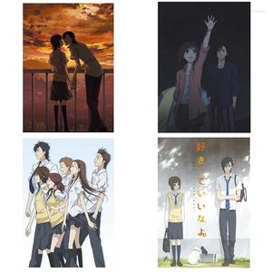 Wall Stickers Japan Anime Say I Love You A3 Poster Waterdichte Home Art Decoratie voor woonkamer