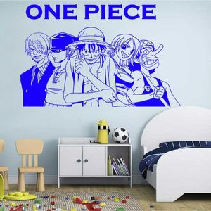 Muurstickers Japanse één stuk anime manga -films kinderkamer game home decor stickers cadeaus voor kinderen 16