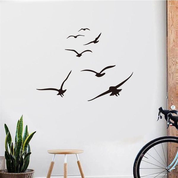 Pegatinas de pared KAKUDER móvil creativo golondrina pájaro PVC pegatina para ventana Mural decorativo Adesivo De parede Drop Ship 2022