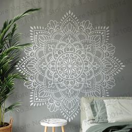 Stickers muraux Mandala mur Art autocollant Mandala vinyle décalcomanie Mandala mur Art décalcomanie pour méditation Yoga mur ArtDecor PW742 231208