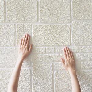 Pegatinas de pared de mármol 3D, papel tapiz de espuma, Bar, restaurante, decoración para sala de estar, pegatina autoadhesiva impermeable, hogar moderno