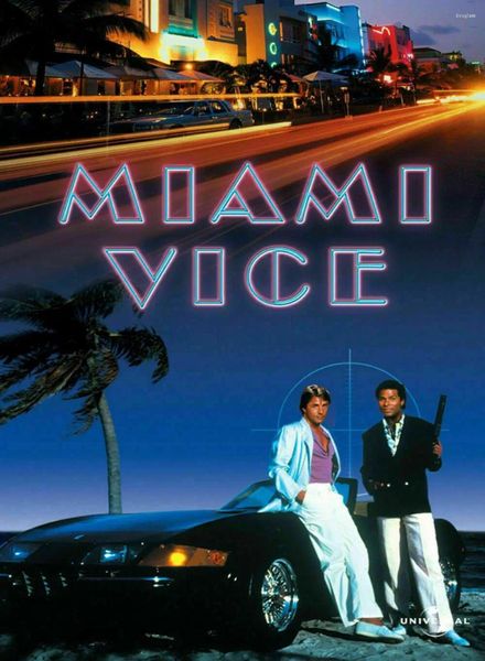 Pegatinas de pared Miami Vice Tv Show Movie Art Impresión de cartel de seda 24x36 pulgadas