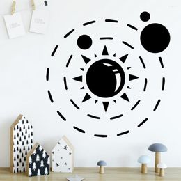 Adesivi murali Modern Galaxy Autoadesivo Impermeabile Decal Decor Soggiorno Camera da letto Stanze rimovibili Decorazione della casa