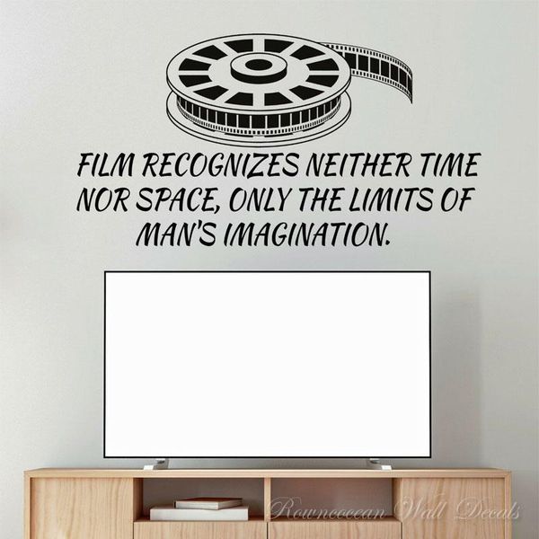 Stickers muraux Sticker Modern Sticker Film De Citation Cinéma Cinéma Film de Filmage Accueil Décor Chambre Décalignements Intérieur Design Murales amovibles 4820