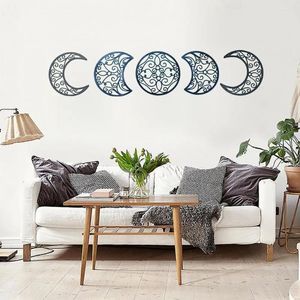 Muurstickers Maanvorm Sticker 3d Houtdecoratie Diy Art Poster Home Decor Slaapkamer Wandstok