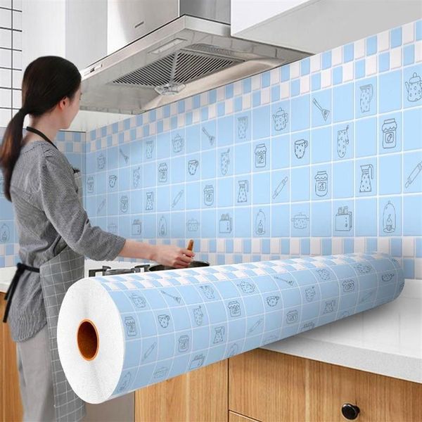 Autocollants muraux mosaïque carrelage peler et coller auto-adhésif dosseret bricolage cuisine salle de bains maison autocollant 3D Wallpaper2983