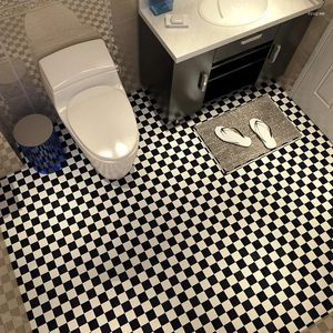 Autocollants muraux multicolores cuisine salle de bains toilettes salon autocollant de sol auto-adhésif et papier