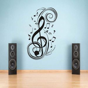 Muurstickers Muzieknoot Home Decor Muziek Waterdicht Verwijderbare Decals Kinderkamer Decoratie YY29