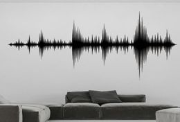 Autocollants muraux O Wave Decals Sound Recovible Recording Studio Producteur Producteur décoration Fond d'écran DW67478644306