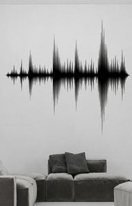 Autocollants muraux O Wave Decals Sound Arivable Recording Studio Musique Producteur de chambre Décoration Fond Pondération Pâque DW67478041933