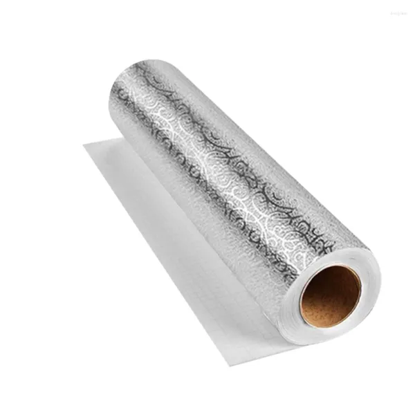 Pegatinas de pared Etiqueta a prueba de aceite Papel de aluminio autoadhesivo de cocina para revestimiento de cajón de encimera
