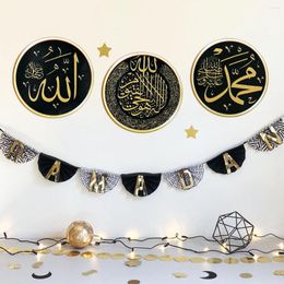 Muurstickers qifu diy sticker eid mubarak cultuur islamitische moslimkunst muurschilderingen ramadan slaapkamer woonkamer huisdecoratie