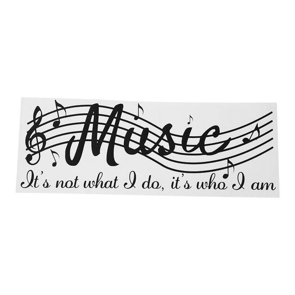 Stickers muraux La musique amovible n'est pas des notes de musique Room Decor Art DIY Sticker Sticker