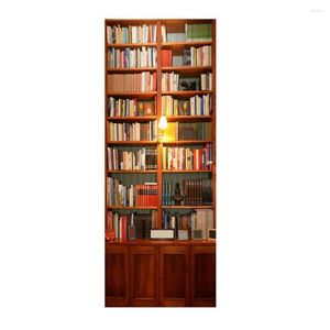 Wandaufkleber, Retro-Buch, Schranktür, Bücherregal, Wandbild, Tapete, abnehmbare Aufkleber für Heimdekoration