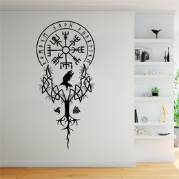 Wall Stickers Sabrina's Pin on Symbol - Tattoo - Letter 124 Small Tattoo On Hand Viking Sleep Tattoo Viking Compass Tattoo DW9494 230410