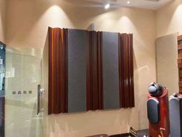 Pegatinas de pared Singapur/Malasia Difusor de madera de paso de frecuencia completa 180x40x9 cm Panel absorbente de sonido de onda de baja frecuencia para estudio/cine