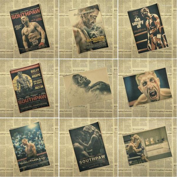 Stickers muraux Southpaw Film Kraft Affiche Core Art Imprimer Des Images Pour La Décoration De La Maison Papier Peint