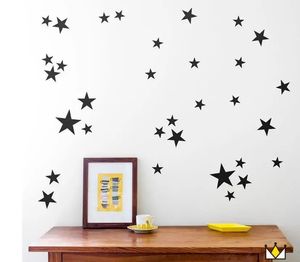 Autocollants muraux étoile combinaison créative, autocollant mural amovible pour chambre d'enfant, ensemble de bricolage 110 231026