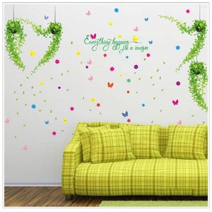 Muurstickers Boom Rotan Hoorns Kamer Decoratie Sticker Slaapkamer Warm Romantisch Nachtkastje Behang