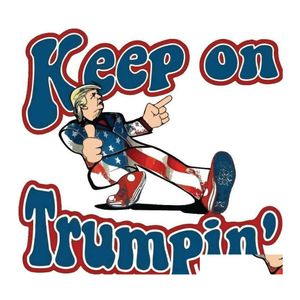 Wall Stickers USA President Campaigns Letter Houd aan Trumpin Verenigde Staten Donald Trump Paster Car Bumper Decals 10 stuks 1 6JW E19 OTOI3