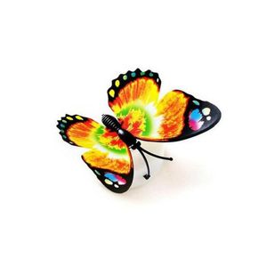 Pegatinas de pared Pegatinas de pared Decoración Colorf Cambiando Mariposa Led Lámpara de luz nocturna Hogar Habitación Fiesta Decoraciones de escritorio Venta al por mayor Drop Deliv Dh8Dq