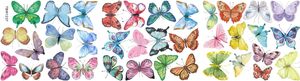 Stickers muraux aquarelle papillon peler et coller des décalcomanies pour les filles chambre chambre d'enfant décor livraison directe Ambsr