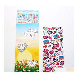Wandstickers Groothandel Ding Cartoon Food Sticker Creative Kid Early Education 3D Animal Painting Color Card Cute Dh0949 T03 Drop DHMI8