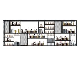 Rangement mural porte-vin de cuisine porte-whisky support vertical plan de garde-plan-vins rack de vin noir stagser des articles ménagers en vino vino