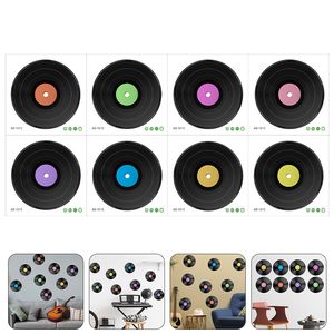 Muur Vinyl Records Platen Decor Stickers Feestkamer Sticker Levende Muziekdozen Verzending Decoraties Benodigdheden Esthetische borden