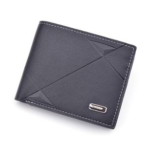 ZOVYVOL – portefeuille d'affaires pour hommes, porte-cartes court à deux volets mince, décontracté, Portable, porte-monnaie, nouveau cuir Pu, Mini mâle, 2020