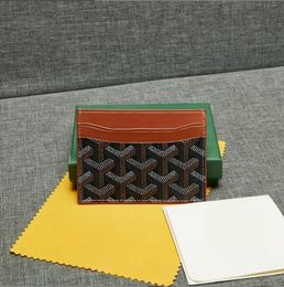 Tarjeta de billetera Tarjeta de diseñador de lujo Mini titular de la billetera Diseñadores de billetera para hombres Billeteras para mujeres Slot de bolsillo de bolsillo con caja de calidad de calidad superior