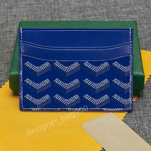 Cartera Tarjeta Diseñador Tarjeta Monedero de lujo Mini Cartera Titular de la tarjeta Cartera para hombre Diseñadores Mujeres Carteras Bolsillo para llaves Ranura interior con caja Paquete de tarjeta bancaria verde