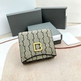 Portefeuille portefeuille concepteur de monnaie de monnaie pour femmes et hommes sac à fermeture éclair petit bourse de carte classique porte-carte porte-carte courte portefeuille en cuir mini sac à main avec boîte