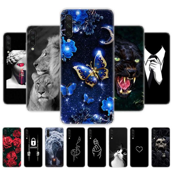 Housse en silicone pour Xiaomi MI A3 Case Protection complète Soft Tpu Back Phone Cases Xiomi Bumper Shell