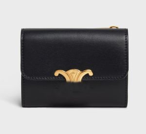 Portable Clip portable pour femmes Designer en cuir de portefeuille Portefeuille multiplié