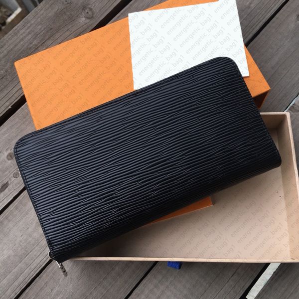 Cartera Diseñador de lujo para mujer Monedero de embrague Cartera a cuadros Clip de dinero clásico Monederos de cuero Monedero floral de calidad superior Monedero de dama Titular de la tarjeta Flor en relieve