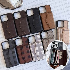 Portemonnee Designer Telefoonhoesje voor iPhone 15 Pro Max hoesjes Kaarthouders Apple iPhone 14 Pro Max 13 12 11 XS X 15 Plus hoesje Samsung Galaxy s23 ultra s22 Schokbestendig mobiel hoesje