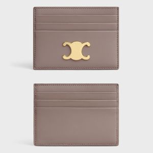 Portefeuille design femme Triomphe porte-carte de luxe Mini sac à main en peau de vache homme portefeuilles carré Double face porte-carte avec boîte