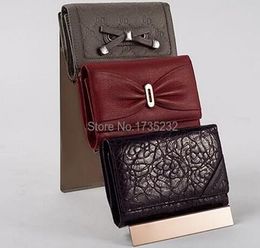 Wallet Display Rack Handtas Display Stand Stainless Steel Metal Metal Three Layer Bag Display Holder Rack