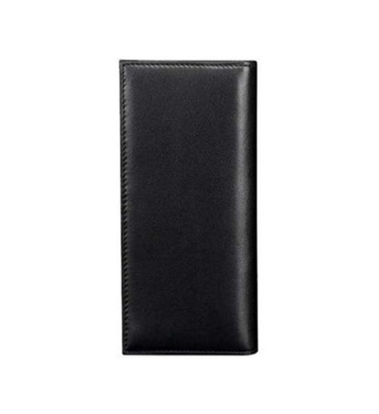 portefeuille Première couche Cowhide Leather Men Hommes Business Long Vertical Men039S Clip Clip Card Card Bag7684859