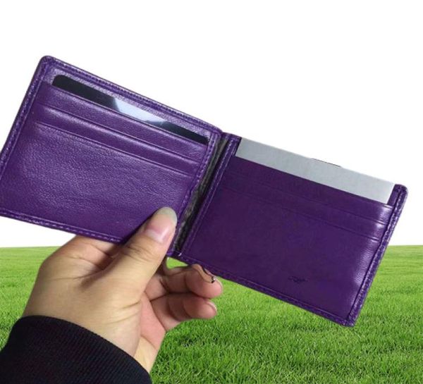 Billetera para tarjetas de crédito billetera para hombres billeteras genuinas de alta calidad con titular de tarjetas clip de tarjetas bifold estuche tejido a mano 6149706