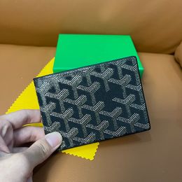 Portemonnee houder modeontwerper Paris Style heren creditcard portemonnee universele draagbare echte lederen portemonnee Europese vrouwen munt pocket mini -portefeuilles wordt geleverd met doos