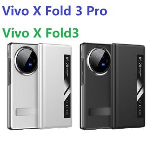 Cuir mince pour Vivo x Fold 3 Pro Flip Flip Book Views Views Windows Stand Couverture de la couverture complète