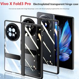 Mat plastic voor vivo x vouw 3 Pro Case slanke volledige dekking glas filmscherm privacy scharnier beschermende anti spion cover
