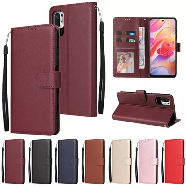 Étuis de téléphone portefeuille pour Samsung Galaxy A5 A6 A7 A53 A02S A03S A12 A13 A21S A31 A32 A33 A50 A51 A52 Cuir PU à rabat en cuir PU avec emplacements pour cartes