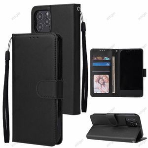 Estuches para teléfono de cuero PU tipo billetera con ranura para tarjeta Soporte para marco de fotos para IPhone 12 12ProMax 12Mini 11ProMax 11 XS MAX XR 6 7 8 Plus Funda para Samsung Galaxy S21 S20