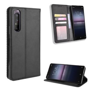 Fundas de cuero tipo billetera para Sony Xperia 1 IV 5 II 10 III Lite, funda protectora magnética con soporte para libros, funda para tarjetas