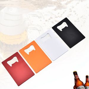 Tamaño de la cartera Abridor de acero inoxidable Tarjeta de crédito Abrebotellas de cerveza Tarjeta de visita Abrebotellas Abrebotellas Abridores de placa plana Utensilios de cocina DBC BH2632