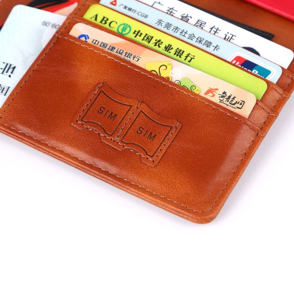 Portefeuille unisexe mode voyage porte-passeport couverture Vintage cuir PU femmes et hommes RFID affaires crédit mallette de rangement organisateur